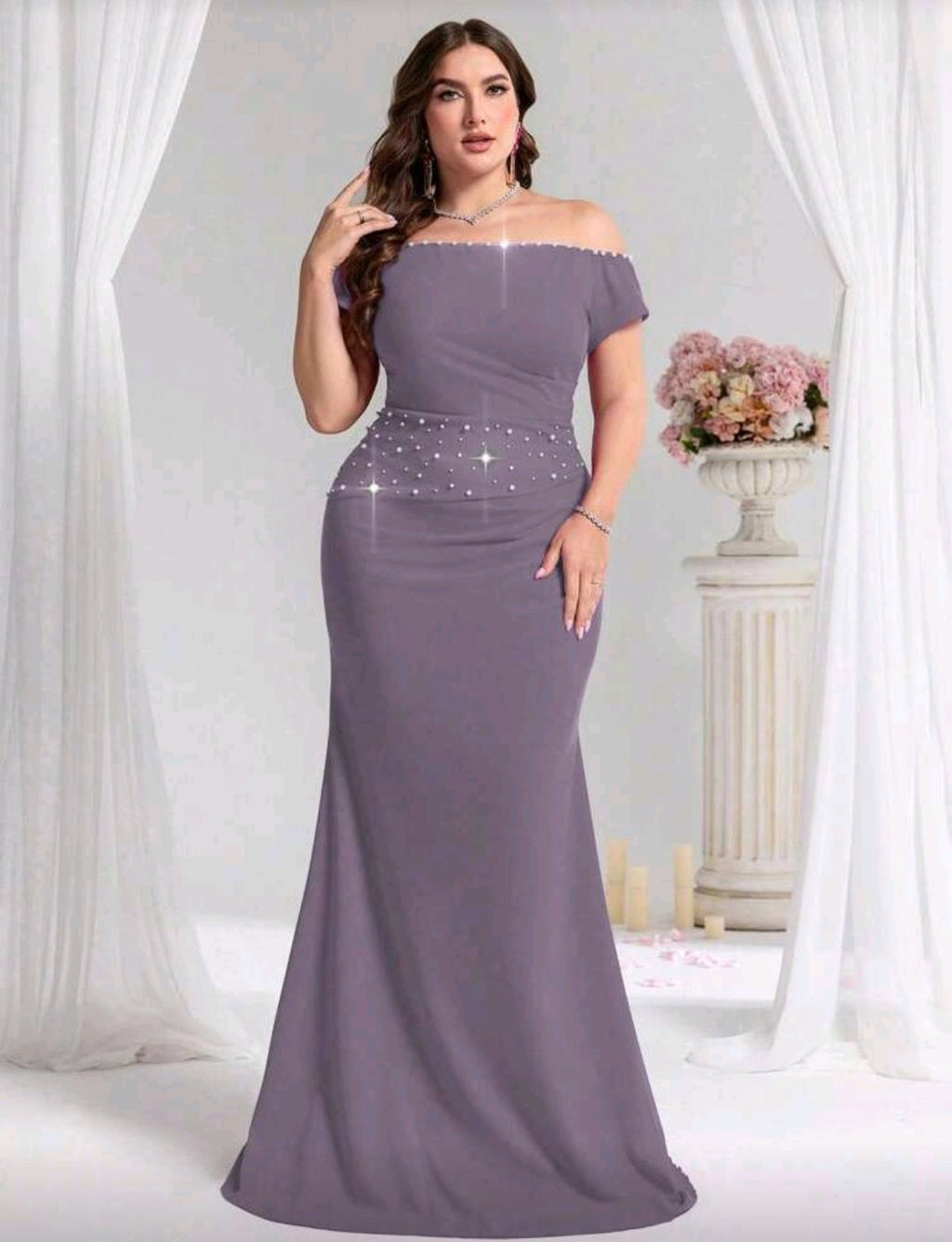 Vestido pegado al cuerpo anga caída