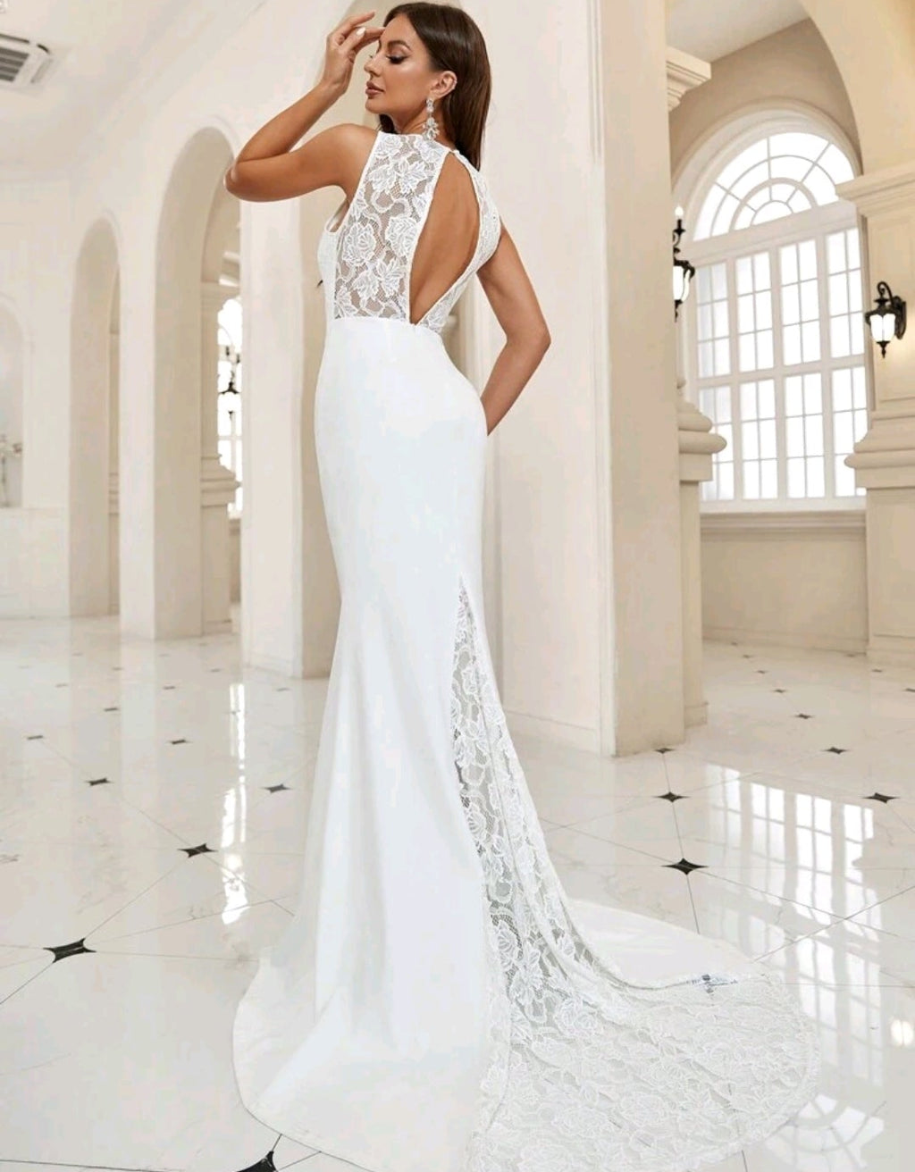ELIZABETH - VESTIDO DE NOVIA SIRENA CON DETALLES DE ENCAJE
