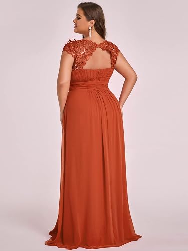 Vestido Terracota corte A espalda semi abierta
