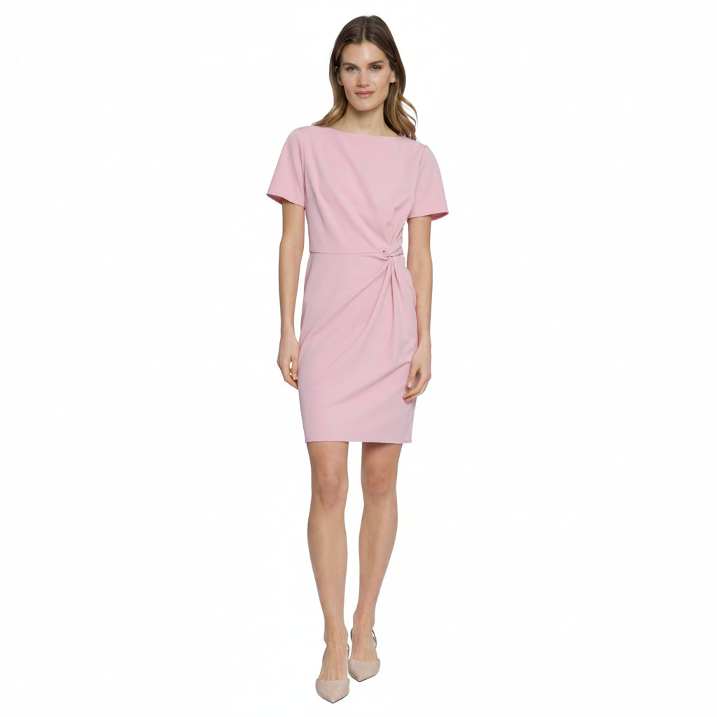 Vestido palo rosa formal midi