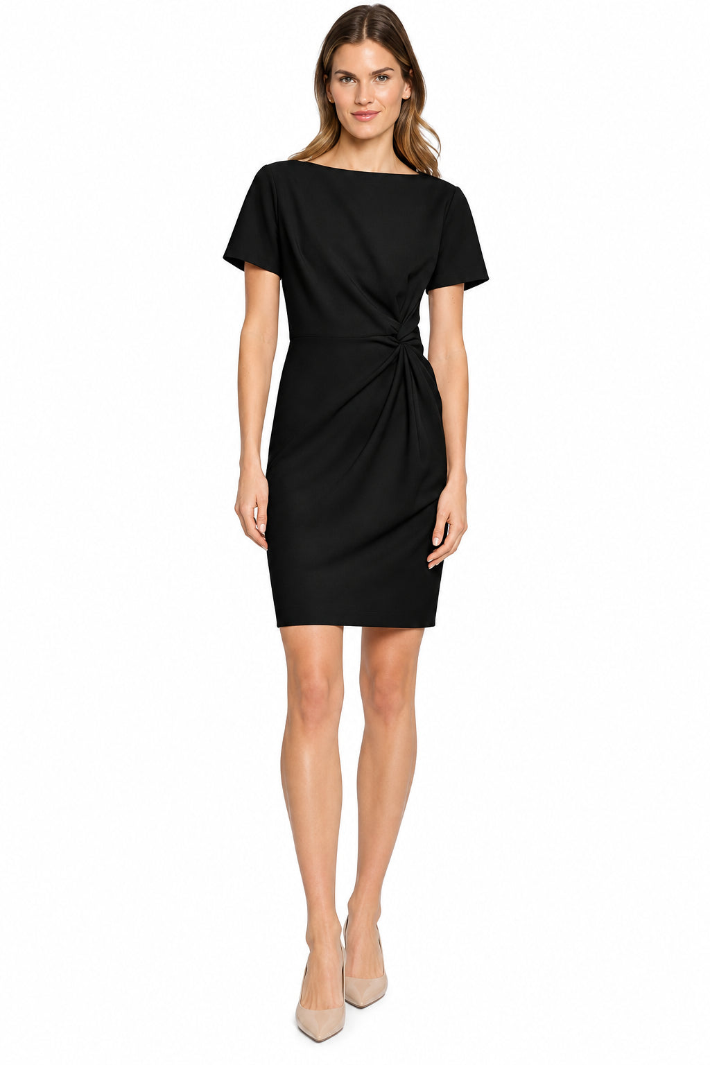 Vestido negro formal midi