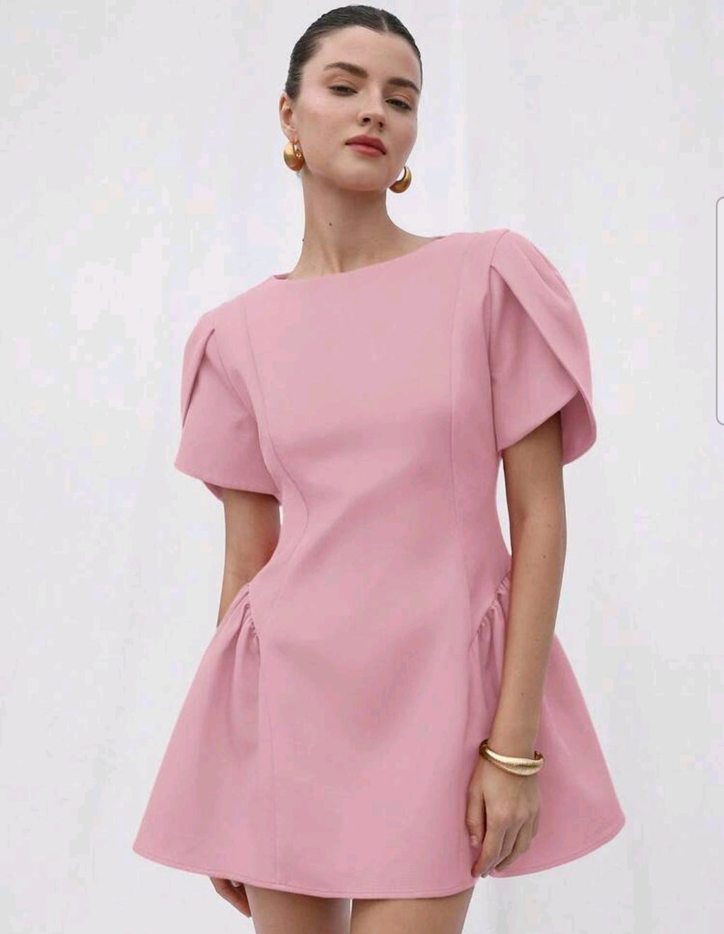 Vestido rosado formal mini
