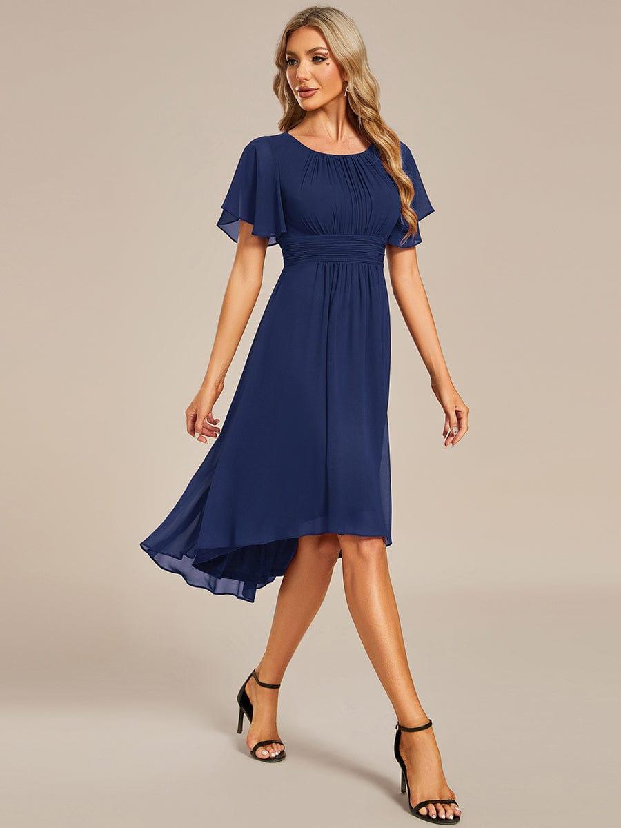 Vestido azul marino formal midi