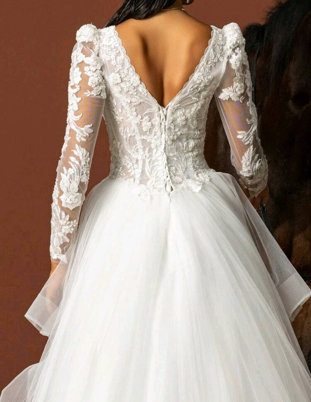Vestido de Novia "Encanto Galante" – Tulle y Encaje Floral