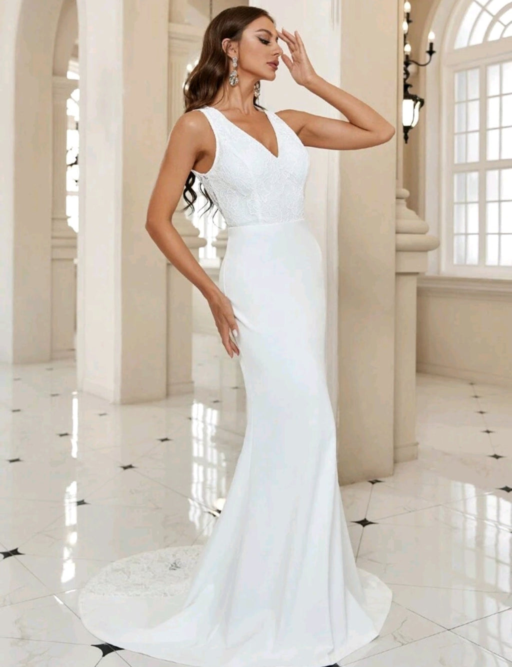 ELIZABETH - VESTIDO DE NOVIA SIRENA CON DETALLES DE ENCAJE