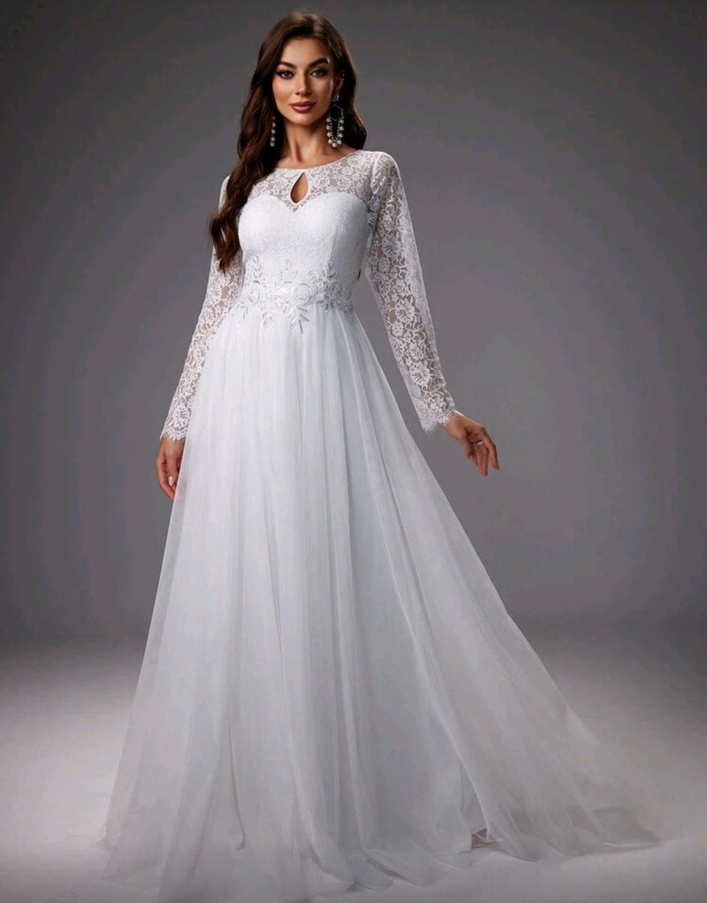 Vestido de Novia "Elegancia Atemporal" - Encaje y Tul