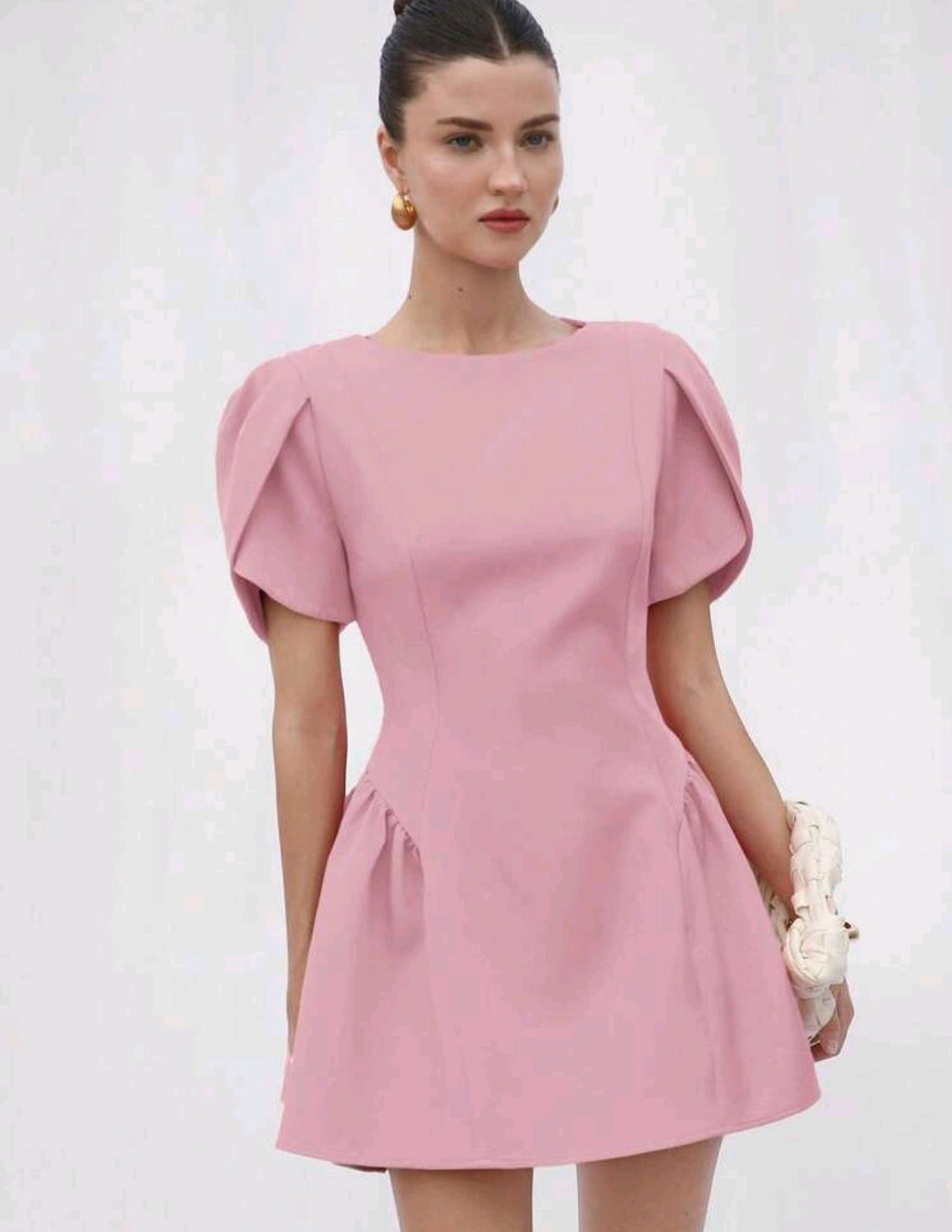 Vestido rosado formal mini