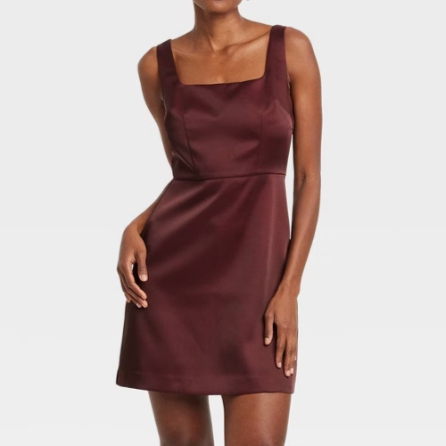 Vestido vino formal corto