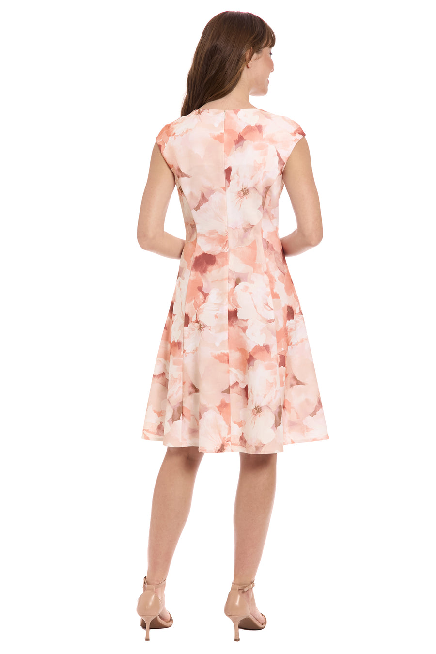 Vestido formal floral midi