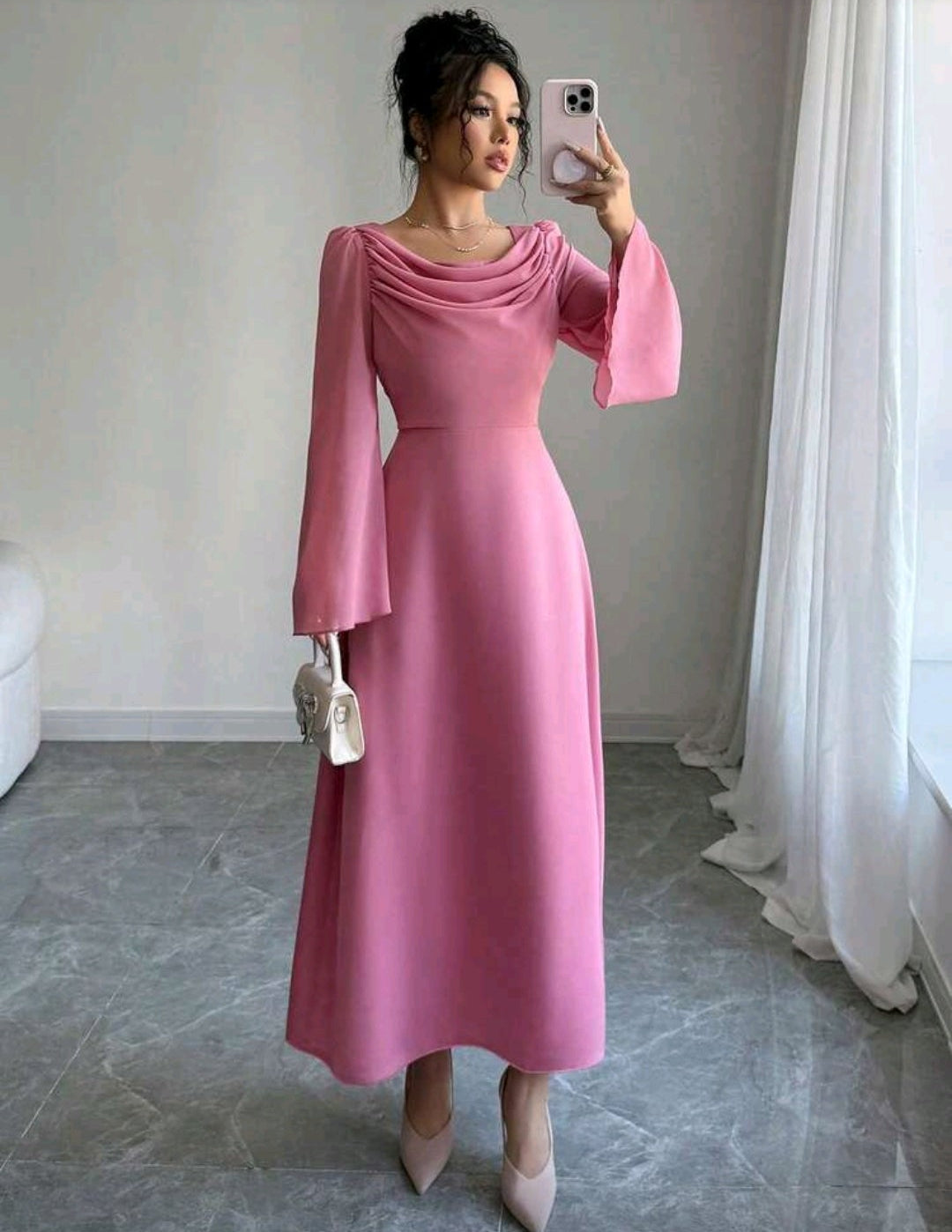 Vestido rosado