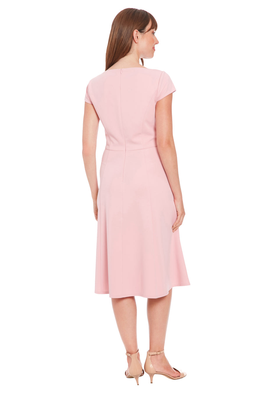 Vestido palo rosa formal midi