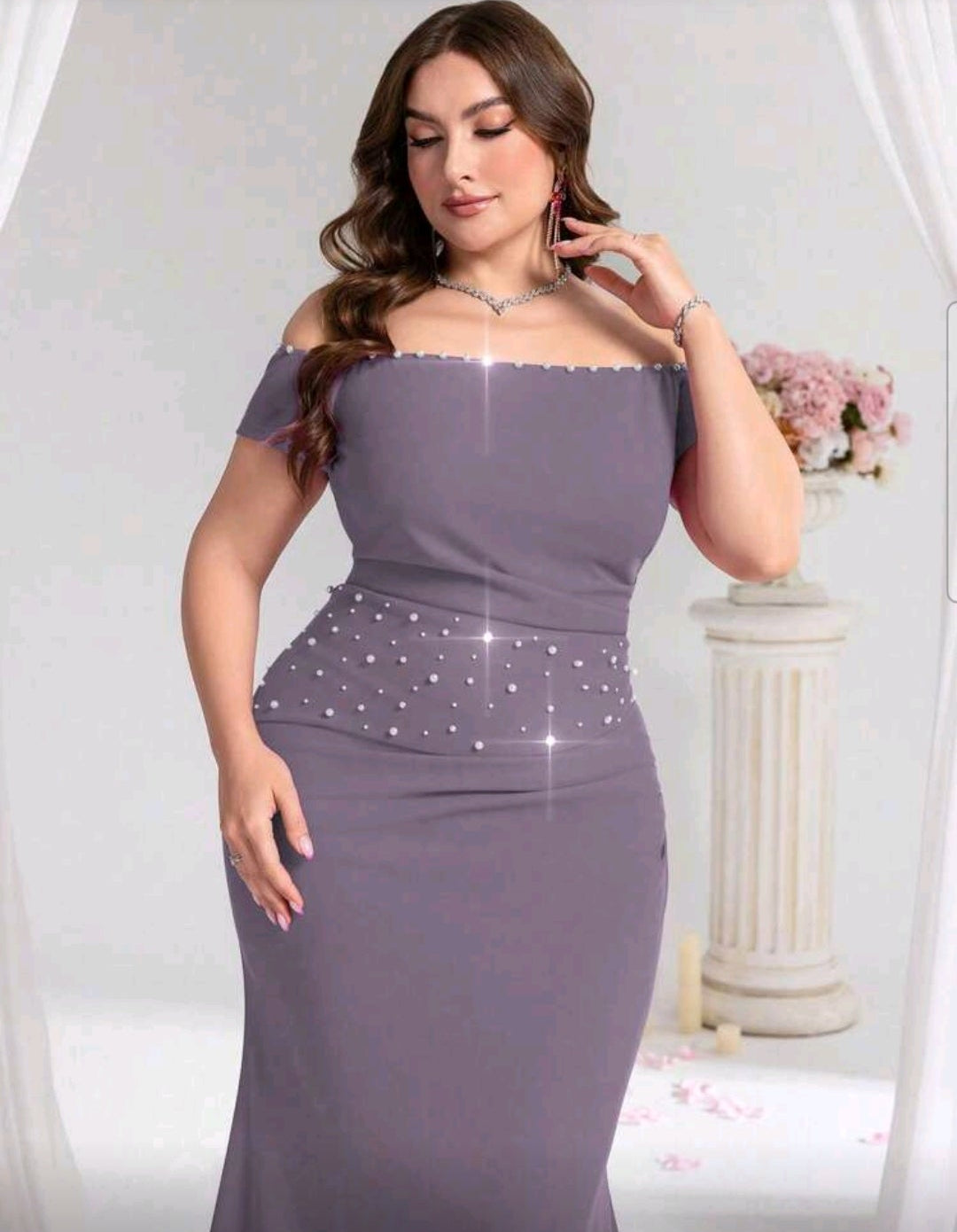 Vestido pegado al cuerpo anga caída