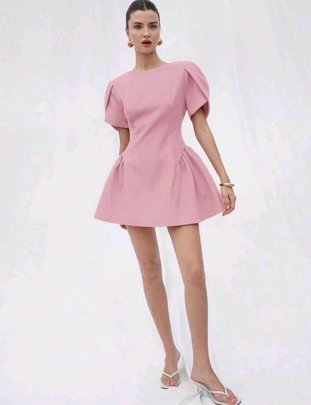 Vestido rosado formal mini